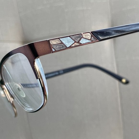 Liz Claiborne Women Eyeglasses Frame Brown Tone Metal Frame Glasses L624 ORF4 - Picture 3 of 12